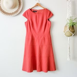 JONES NEW YORK Textured Coral Dress